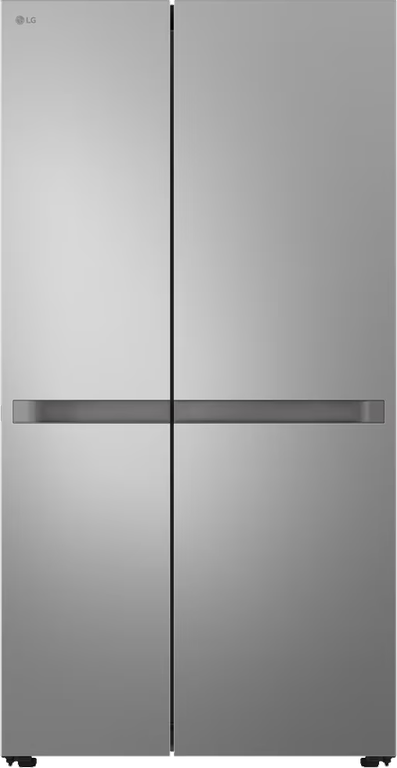 ثلاجه ال جي، ثلاجة بابين، نوفروست سايد باي سايد، سعة 664 لتر، انفرتر، فضي،GC-B257KLJW