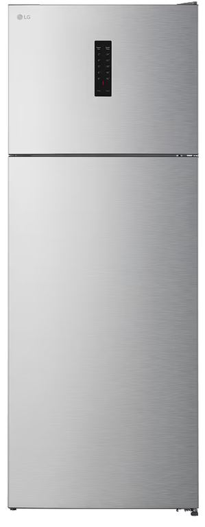 ثلاجه ال جي، ثلاجة بابين، نوفروست، 450 لتر، شاشة ديجيتال، تكنولوجيا الأنفرتر، سيلفر، GTF452SVAN