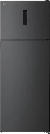 ثلاجه ال جي، ثلاجة بابين، نوفروست، 450 لتر، انفرتر، شاشة ديجيتال، اسود، GTF452SSAN