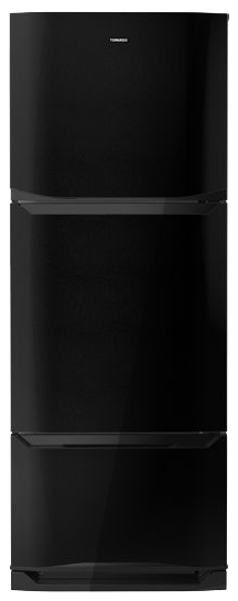 ثلاجه تورنيدو نوفروست، 351 لتر، 3 باب، انفرتر، أسود، RF-45FTV-BK