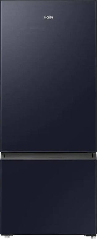 ثلاجة هاير كومبي، نوفروست، 433 لتر، 2 باب، انفرتر، فريزر سفلي، أسود، HRF-460BMBM