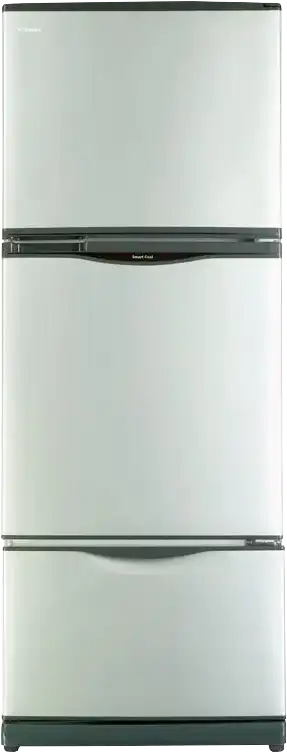 ثلاجة توشيبا نوفروست، 351 لتر، 3 باب، فضي، GR-EFV45-S
