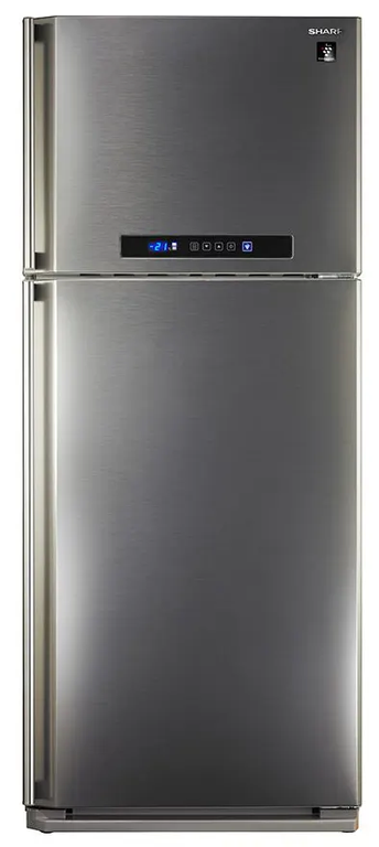 تلاجه شارب نوفروست، 396 لتر، 2 باب، شاشة ديجيتال، ستانلس، فضي، SJ-PC48A-ST