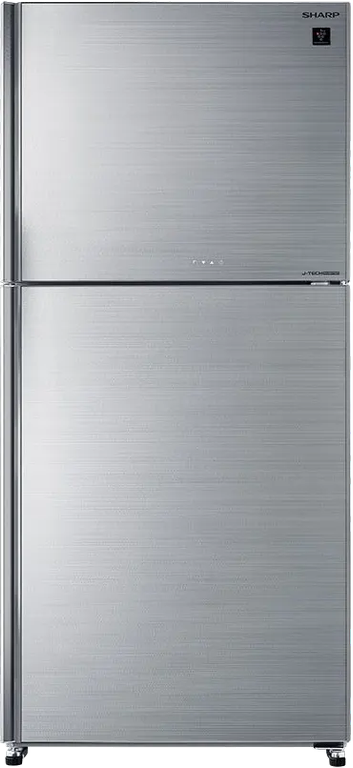 تلاجه شارب نوفروست، 538 لتر، 2 باب، انفرتر، ديجيتال، بلازما، فضي زجاجي، SJ-GV69G-SL