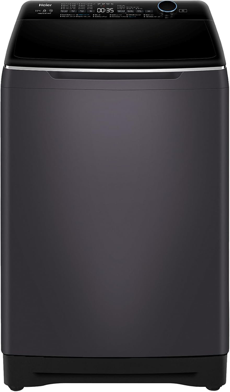 غسالة هاير فوق اتوماتيك تحميل علوي ، 11 كيلو ، انفرتر ، شاشة ديجيتال ، رمادي غامق ،HWM110-B2178S8