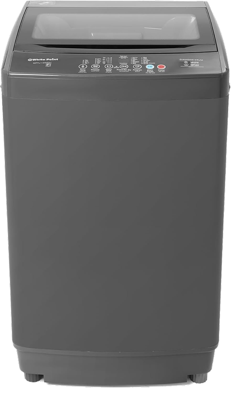غسالة وايت بوينت تحميل علوي فوق اوتوماتيك ، 12 كيلو ، شاشة ديجيتال ، باب زجاجي هيدروليكي ، رمادى غامق، WPTL12DGGLA