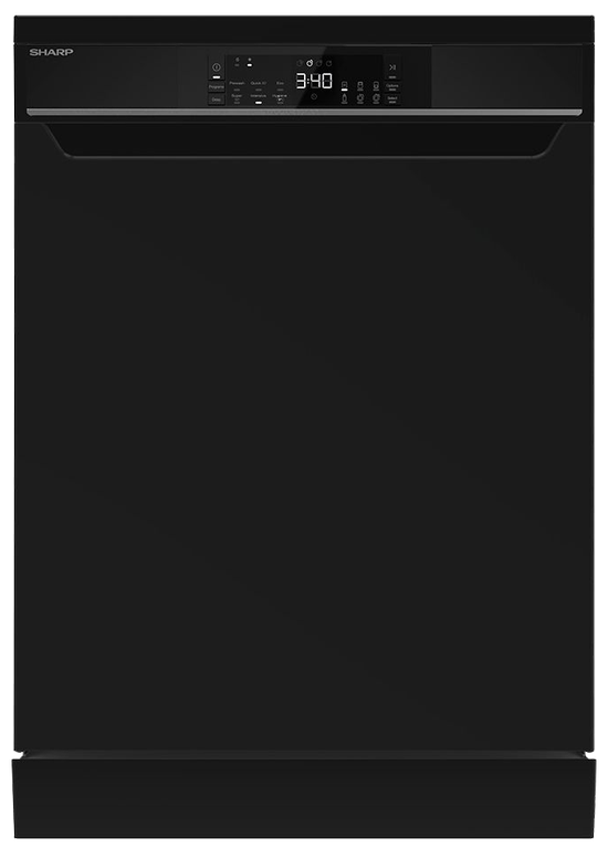 غسالة اطباق شارب ١٣ فرد، 60 سم، 8 برامج، شاشة ديجيتال، اسود، QW-V813-BK2