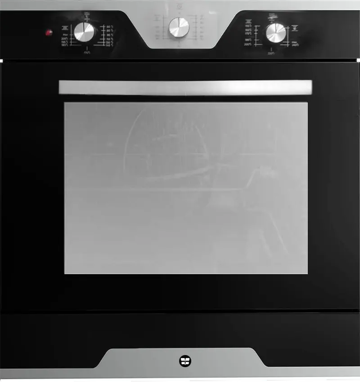 فرن بلت ان فريش مودينا 60 سم، غاز - كهرباء، شواية ،مروحة، اسود