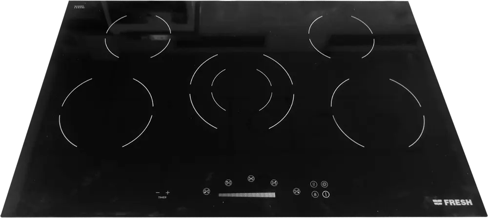 بوتاجاز بلت ان فريش مسطح، 80 سم، 5 شعلة كهرباء، تحكم باللمس ، أسود،500009862