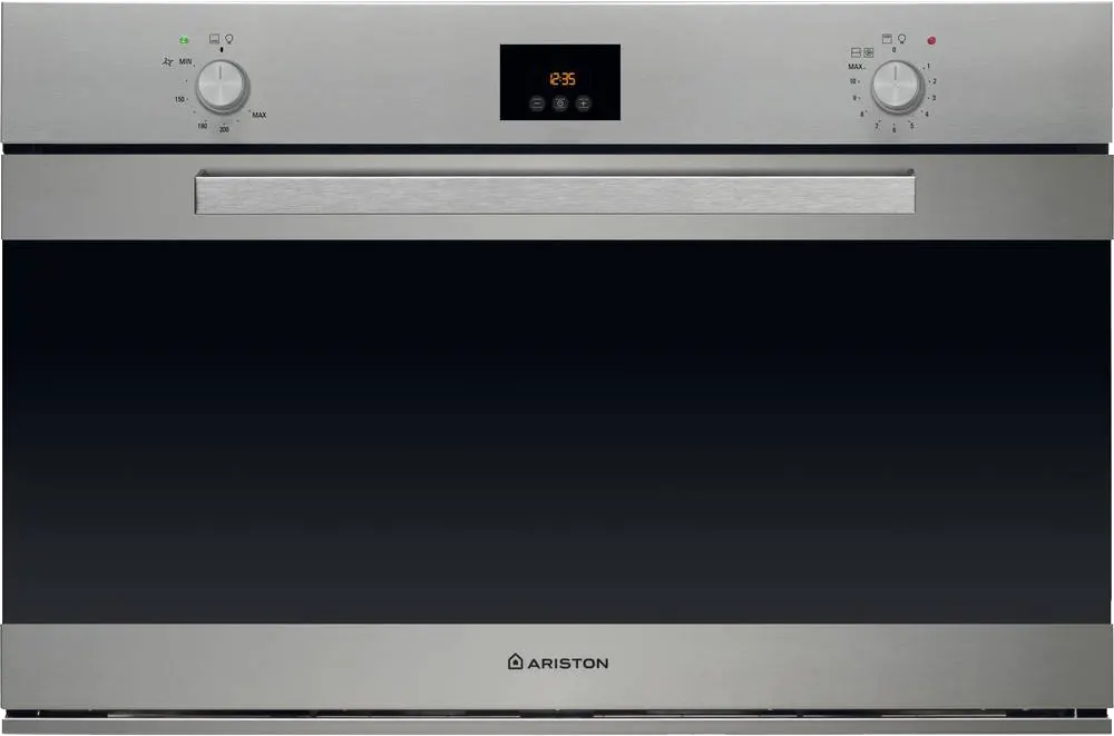 فرن بلت ان اريستون 90 سم ،غاز - شواية كهرباء، 97 لتر ، 2 مروحة ،فضي ، GESM55IXA30