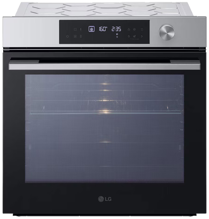 فرن بلت ان ال جي انستافيو، 60 سم، كهرباء، 76 لتر، شاشة ديجيتال، مروحة فرن، ستانلس ستيل، صناعة كوري ، WSED7613S