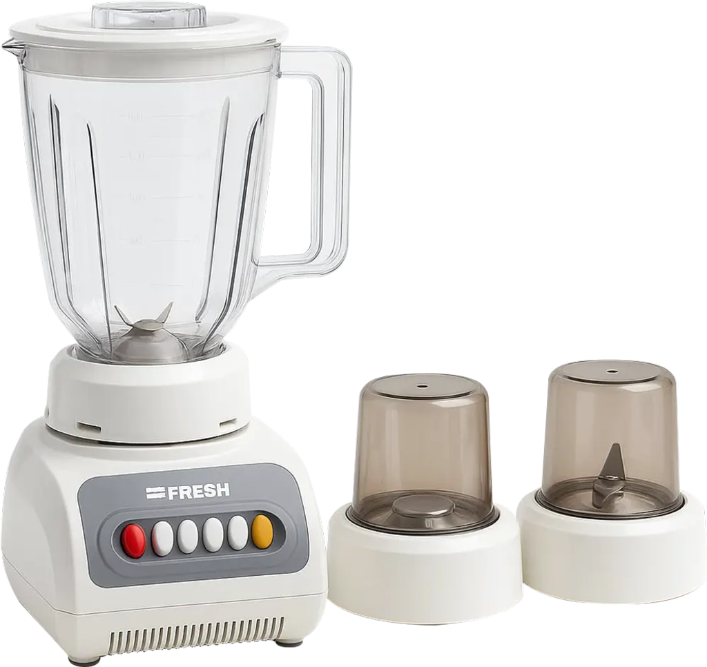 خلاط كهربائي فريش جامبو، 360 وات، 1.5 لتر، 2 مطحنة، أبيض، ST-999