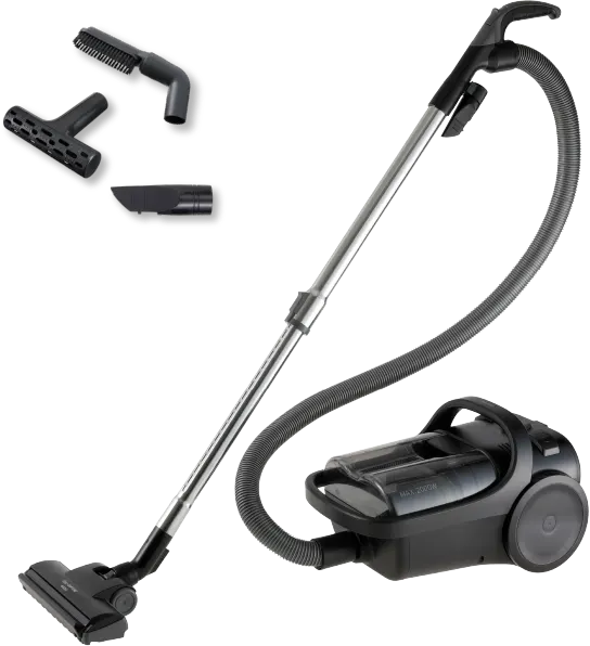 مكنسة كهربائية من باناسونيك بدون كيس، 2000 واط، سعة حاوية الغبار 2.2 لتر، فلتر قابل للغسل، صناعة ماليزية، لون أسود، MC-CL605 (مع ضمان بغداد بي تي سي)