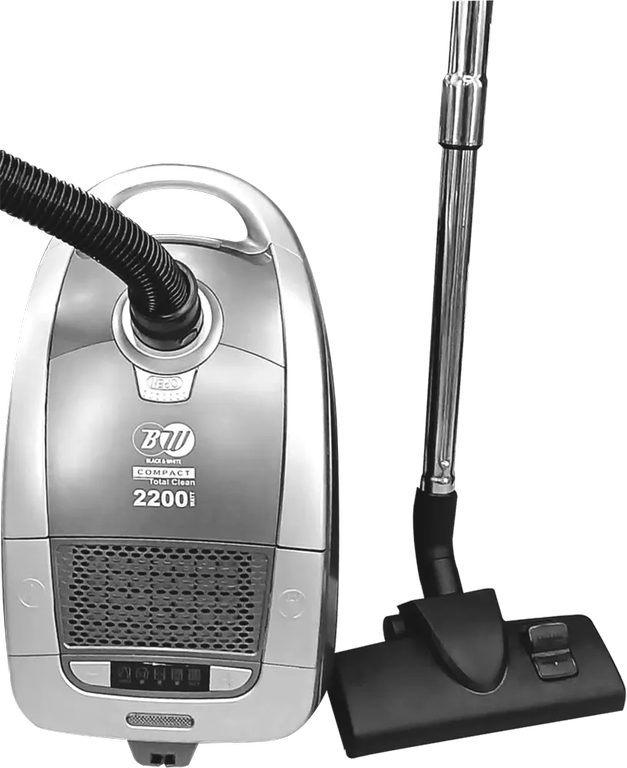 مكنسة بلاك اند وايت، مكنسه كهربا، 2200 وات، كيس غبار 4 لتر، شاشة رقمية، فضي، VC-ER-68