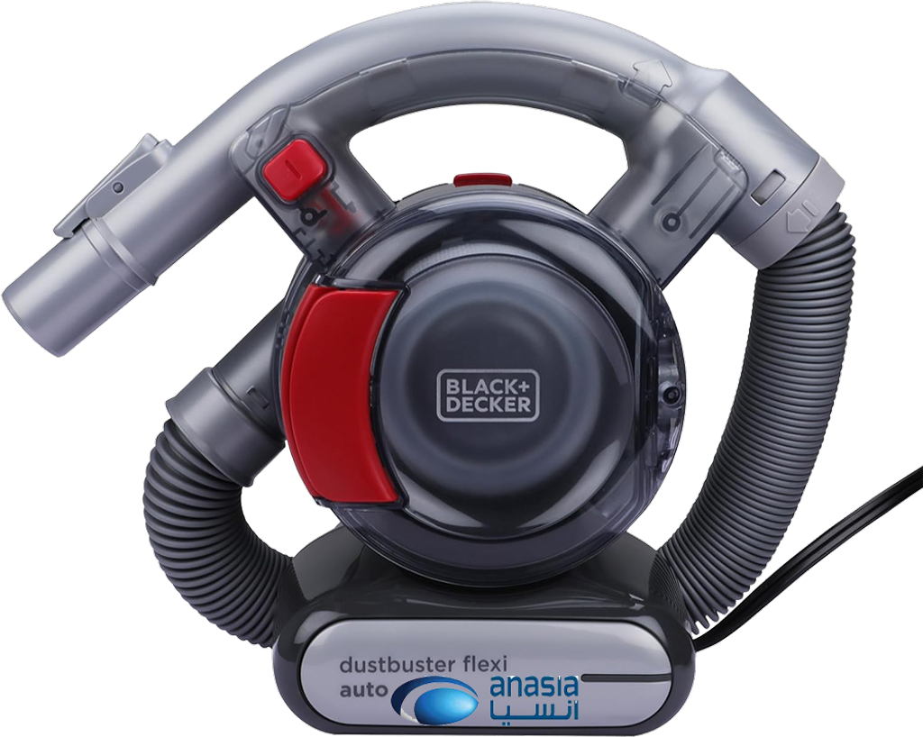 مكنسة بلاك اند ديكر لاسلكية، مكنسه بدون كيس، 12 فولت، 12.5 وات، خرطوم 5 أقدام، رمادي*أحمر، PD1200AV، (بضمان أنسيا)