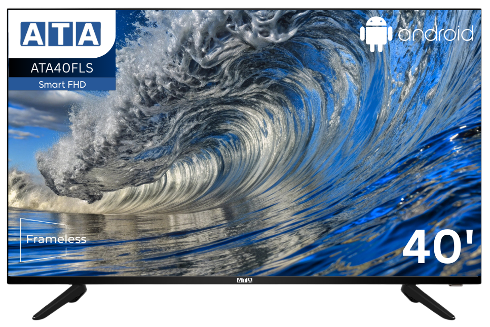 ATA40FLS - FHD شاشة ايه تي ايه سمارت ٤٠ بوصة بدون اطار
