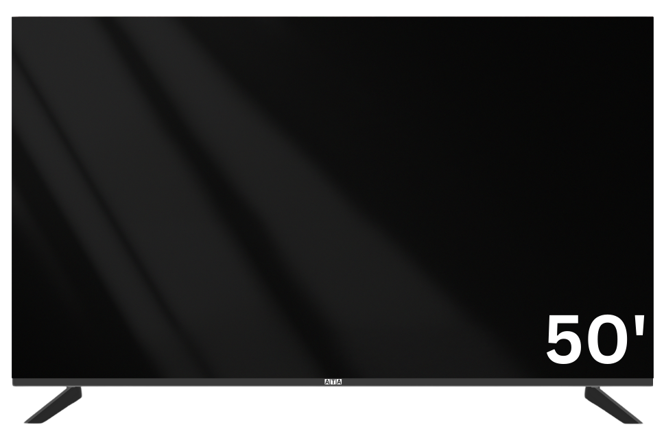 شاشة ايه تي ايه 4K UHD سمارت 50 بوصة بدون فريم – ATA50UOS

