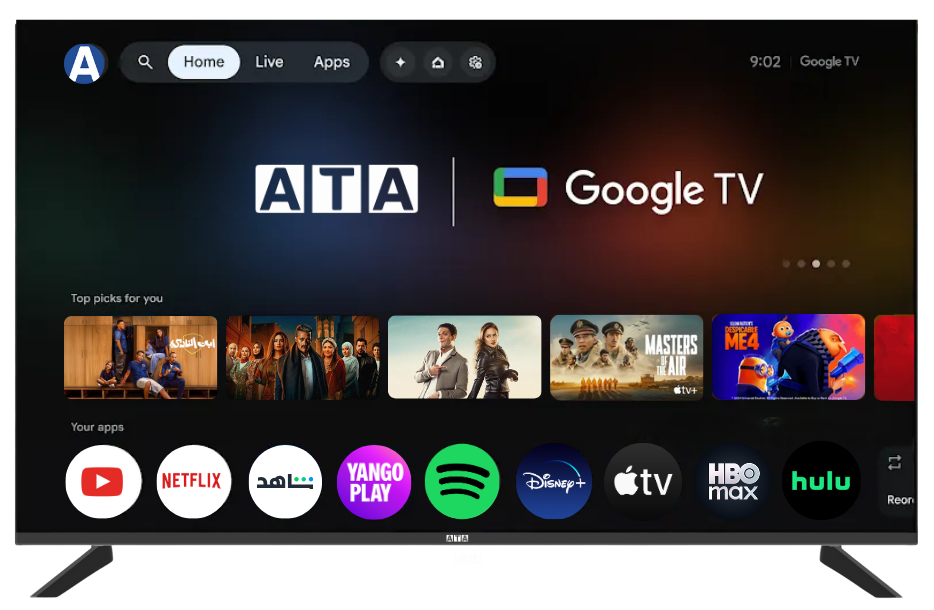 ATA65UOG - شاشة ايه تي ايه جوجل سمارت ٦٥ بوصة
