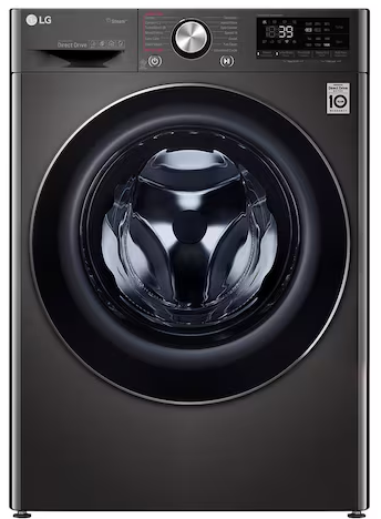 غسالة ال جي فول اتوماتيك فيفاتشى، تحميل امامي، 9 كجم + 5 كجم مجفف ، أنفرتر، أسود، F4R5VGG2E
