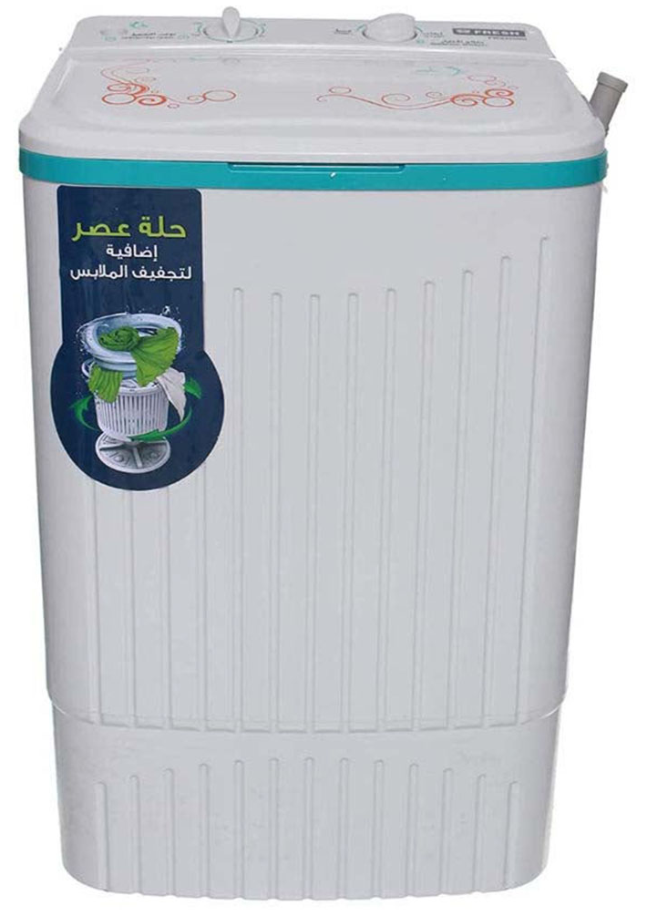 غسالة اطفال فريش 4 كيلو غسالة نصف اتوماتيك ،حوض واحد ،جسم بلاستيكي ، أبيض، FWS400NA
