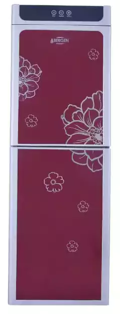 بيرجن مبرد مياه 2 حنفية بارد ساخن بالكابينه لون احمر BYB87