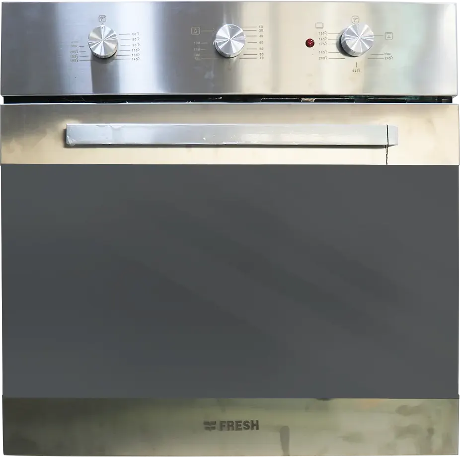فرن فريش بلت ان، 60 سم، غاز وكهرباء، 56 لتر، شواية، اسود ، Fresh500009658
