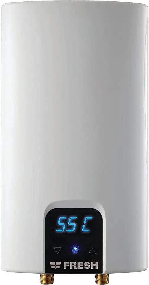 سخان مياه فوري فريش، 11 كيلو وات، شاشة رقمية، أبيض
