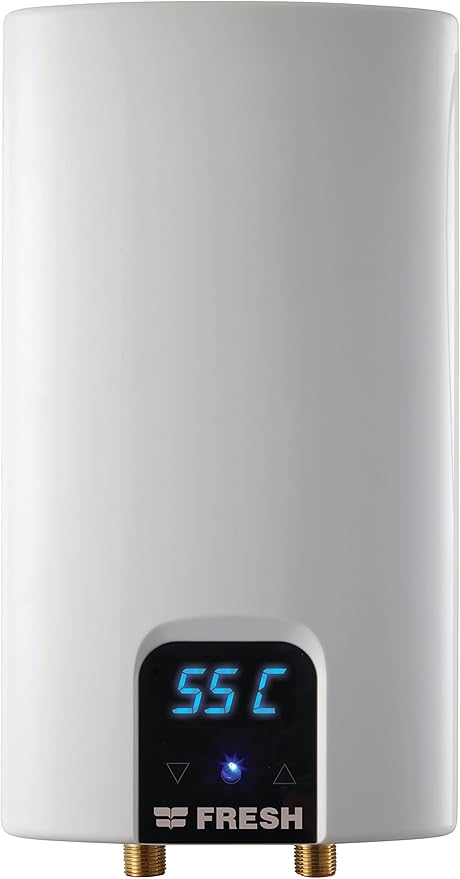 سخان مياه فوري فريش، 13.5 كيلو وات، شاشة رقمية، فضي
