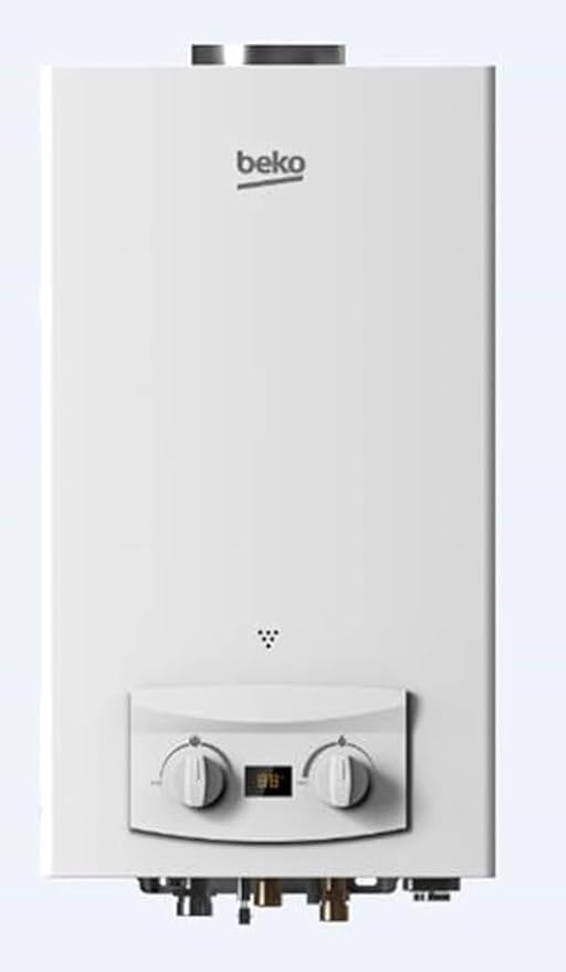 سخان مياه غاز بيكو ، 10 لتر ، غاز طبيعى ، شاشة ديجيتال ، سيلفر ، BGWH 10LS
