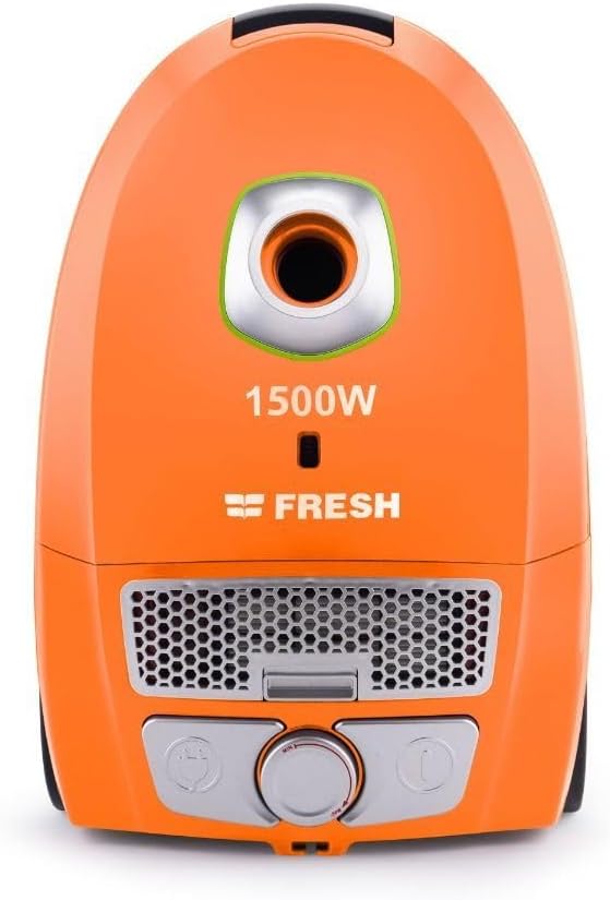 مكنسه فريش سبايدر، مكنسه كهربا، 1500 وات، فلتر هيبا، برتقالي، FB-1500A
