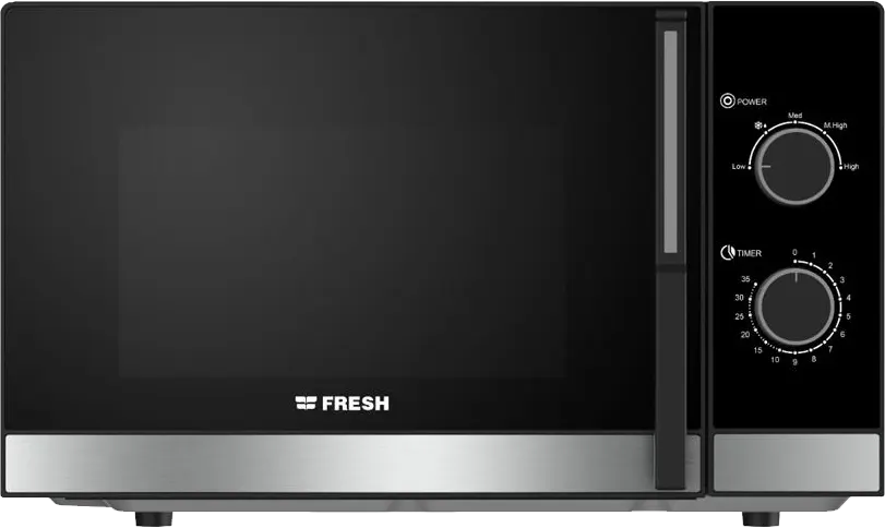 ميكروويف فريش، 25 لتر، 850 وات، تحكم ميكانيكي، اسود، FMW-25MC-BW، كود 20185
