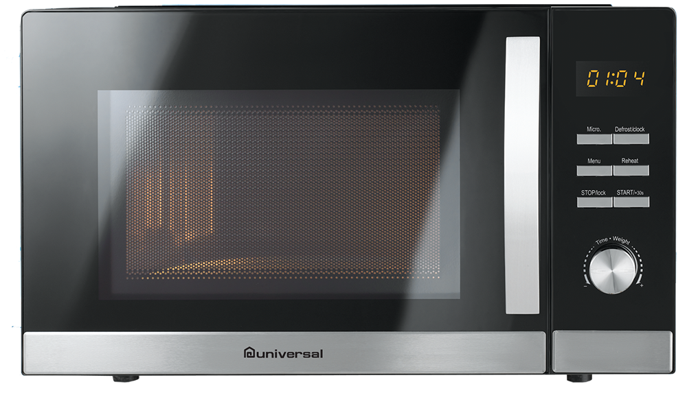 ميكروويف يونيفرسال انفينيتى ، 30 لتر ، 1300 وات ، شاشة ديجيتال ، تحكم انالوج ، أسود x سيلفر ، MV30IN
