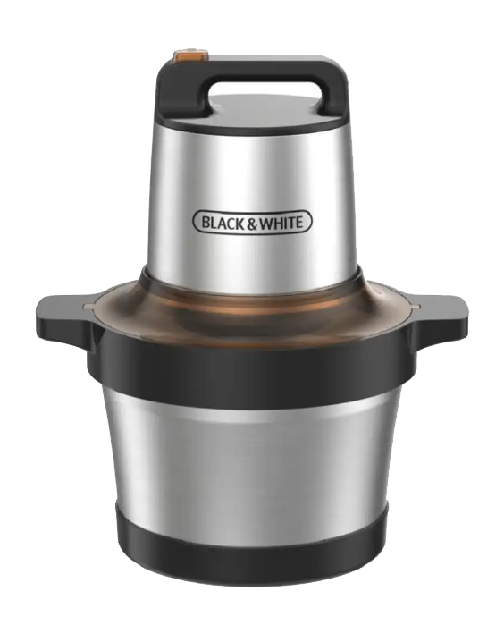 كبة ومفرمة بلاك اند وايت ، سعة 6 لتر ، 1500 وات ، سرعتان ، استانلس ستيل ، CH-860S