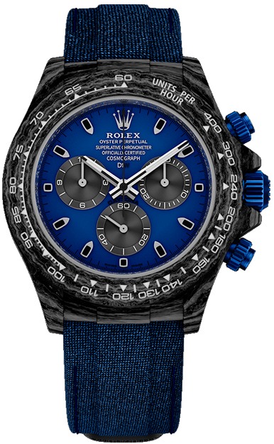 ROLEX Rolex Daytona Carbon "Miami Blue" with a forged carbon case-96