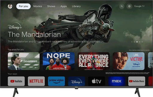 [شاشة تليفزيون هاير 32 بوصة، سمارت ، واي فاي، ليد، جوجل تي في، موديل H32K80E] شاشة تليفزيون هاير 32 بوصة، سمارت ، واي فاي، ليد، جوجل تي في، موديل H32K80E