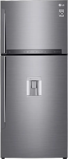 [ثلاجه ال جي، ثلاجة بابين، نوفروست، 592 لتر، صنبور مياه، شاشة ليد، انفرتر، فضي، GR-F822HLHM] ثلاجه ال جي، ثلاجة بابين، نوفروست، 592 لتر، صنبور مياه، شاشة ليد، انفرتر، فضي، GR-F822HLHM