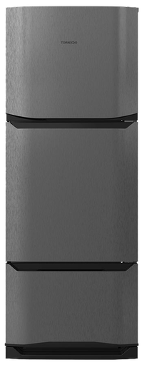 [ثلاجه تورنيدو نوفروست، 351 لتر، 3 باب، انفرتر، بلازما، استانلس غامق، RF-45FTV-DST] ثلاجه تورنيدو نوفروست، 351 لتر، 3 باب، انفرتر، بلازما، استانلس غامق، RF-45FTV-DST