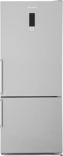 [ثلاجة وايت بوينت كومبي نوفرست ، 412 لتر ، 2 باب ، شاشة ديجيتال ،فريزر سفلي ، فضي، WPRC462DX] ثلاجة وايت بوينت كومبي نوفرست ، 412 لتر ، 2 باب ، شاشة ديجيتال ،فريزر سفلي ، فضي، WPRC462DX