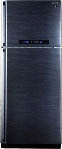 [تلاجه شارب نوفروست، 396 لتر، 2 باب، شاشة ديجيتال، أسود، SJ-PC48A-BK] تلاجه شارب نوفروست، 396 لتر، 2 باب، شاشة ديجيتال، أسود، SJ-PC48A-BK