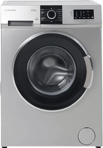 [غسالة وايت بوينت فول اوتوماتيك تحميل امامي، 7 كيلو، 1000 لفة، غسيل بالبخار، انفرتر، شاشة تاتش ديجيتال، فضي، WPW71015DSWS] غسالة وايت بوينت فول اوتوماتيك تحميل امامي، 7 كيلو، 1000 لفة، غسيل بالبخار، انفرتر، شاشة تاتش ديجيتال، فضي، WPW71015DSWS