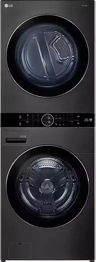 [غسالة ال جي فول اوتوماتيك ال جي ووش تاور، تحميل أمامي، 21 كجم للغسالة + 16 كجم للمجفف، أسود، FWT2116BS] غسالة ال جي فول اوتوماتيك ال جي ووش تاور، تحميل أمامي، 21 كجم للغسالة + 16 كجم للمجفف، أسود، FWT2116BS