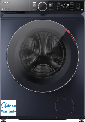 [غسالة توشيبا فول اوتوماتيك تحميل امامي، 9 كيلو، بمجفف 6 كيلو، 1400 لفة، شاشة رقمية، واي فاي، انفرتر، رمادى، TWD-BM100GF4EG(MK)] غسالة توشيبا فول اوتوماتيك تحميل امامي، 9 كيلو، بمجفف 6 كيلو، 1400 لفة، شاشة رقمية، واي فاي، انفرتر، رمادى، TWD-BM100GF4EG(MK)