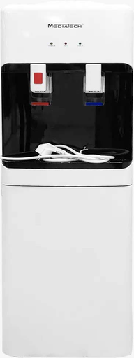 [مبرد مياه ميديا تك، 2 حنفية (بارد + ساخن)، تحميل علوي، كابينة، أبيض، MT-WD2526] مبرد مياه ميديا تك، 2 حنفية (بارد + ساخن)، تحميل علوي، كابينة، أبيض، MT-WD2526