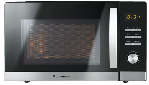 [ميكروويف يونيفرسال انفينيتى ، 30 لتر ، 1300 وات ، شاشة ديجيتال ، تحكم انالوج ، أسود x سيلفر ، MV30IN] ميكروويف يونيفرسال انفينيتى ، 30 لتر ، 1300 وات ، شاشة ديجيتال ، تحكم انالوج ، أسود x سيلفر ، MV30IN