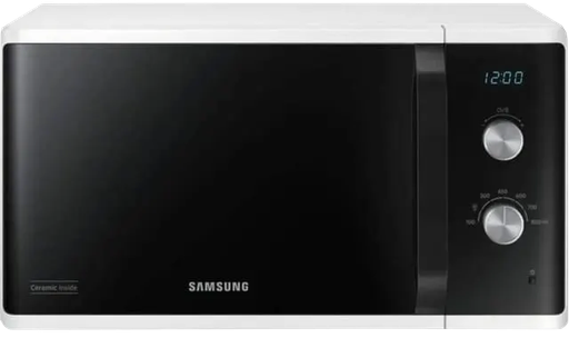 [ميكروويف سامسونج ، 1150 وات ، 23 لتر ، ديجيتال ، ابيض X اسود ، MS23K3614AW-GY ، ضمان محلى] ميكروويف سامسونج ، 1150 وات ، 23 لتر ، ديجيتال ، ابيض X اسود ، MS23K3614AW-GY ، ضمان محلى