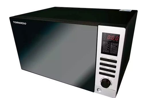 [ميكرويف تورنيدو، 25 لتر، ديجيتال، بشواية، 900 وات، أسود MOM-C25BBE-BK] ميكرويف تورنيدو، 25 لتر، ديجيتال، بشواية، 900 وات، أسود MOM-C25BBE-BK