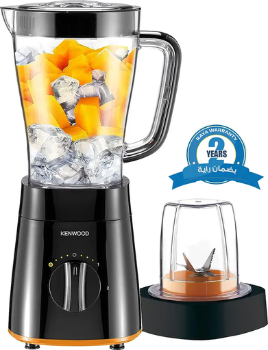 [خلاط كهربائي كهربائي كينوود، 500 وات ،2 لتر ، مطحنة ،أسود ،BLP15.150BK(بضمان راية)] خلاط كهربائي كهربائي كينوود، 500 وات ،2 لتر ، مطحنة ،أسود ،BLP15.150BK(بضمان راية)
