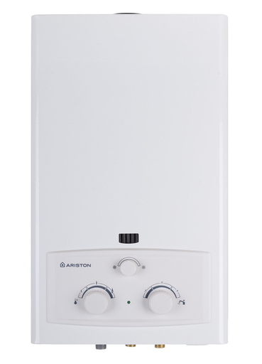 [سخان مياه غاز اريستون، 10 لتر، غاز أنبوبة، أبيض] سخان مياه غاز اريستون، 10 لتر، غاز أنبوبة، أبيض