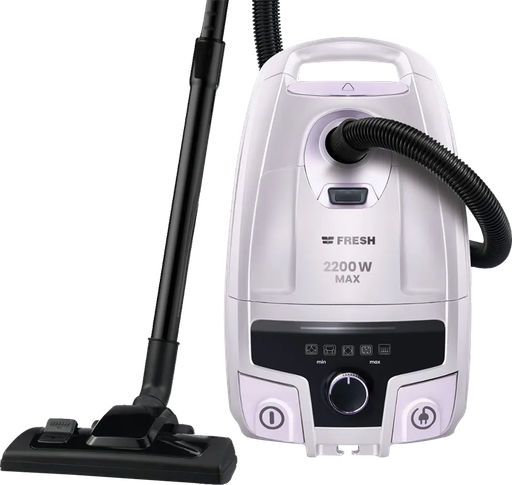 [مكنسه فريش ماكس، مكنسه كهربا، 2200 وات، 5 لتر، فضي كروم] مكنسه فريش ماكس، مكنسه كهربا، 2200 وات، 5 لتر، فضي كروم