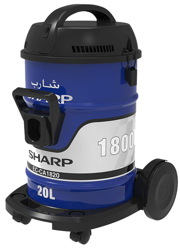 [مكنسه شارب برميل، مكنسه كهربا، 1800 وات، 20 لتر، مزودة بفلتر قماش، أزرق، EC-CA1820-X] مكنسه شارب برميل، مكنسه كهربا، 1800 وات، 20 لتر، مزودة بفلتر قماش، أزرق، EC-CA1820-X